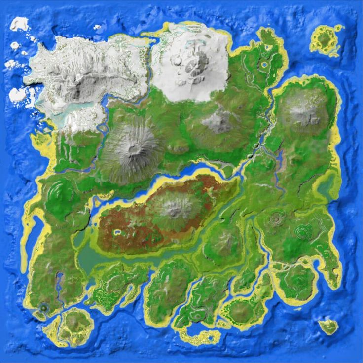 Ark Tribe Map ARK: Survival Evolved Maps – Survivor Incognito