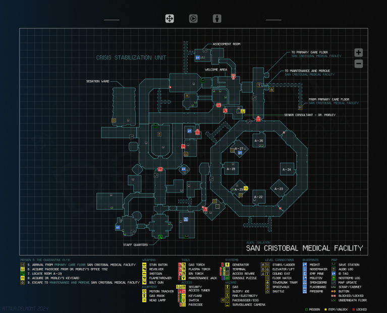 Alien: Isolation Campaign Maps – Survivor Incognito
