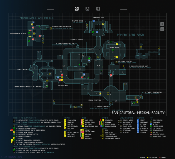 Alien: Isolation Campaign Maps – Survivor Incognito