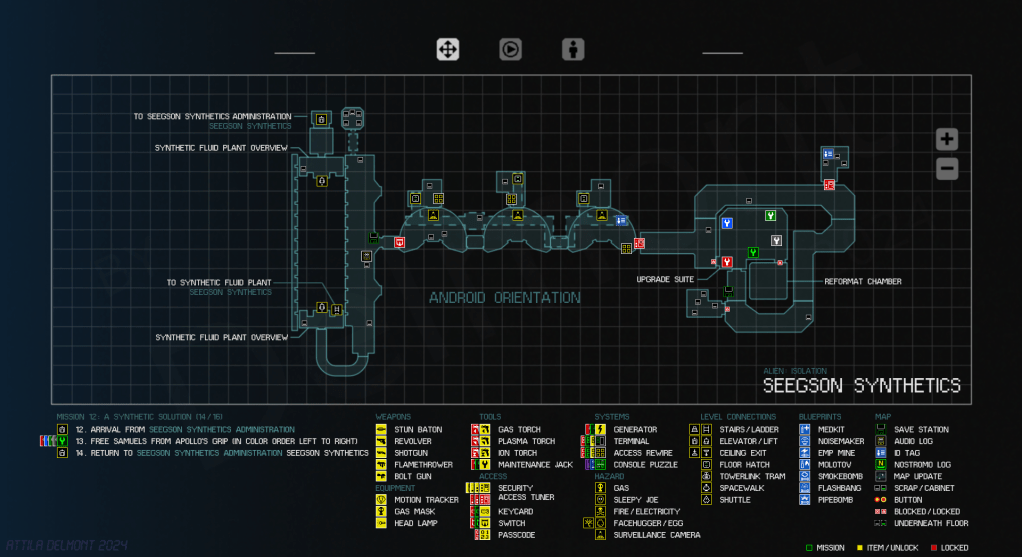Alien: Isolation Campaign Maps – Survivor Incognito