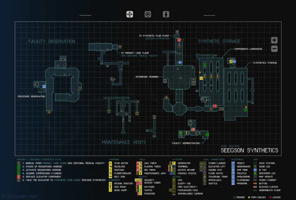 Alien: Isolation Campaign Maps – Survivor Incognito