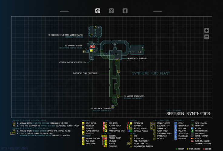 Alien: Isolation Campaign Maps – Survivor Incognito