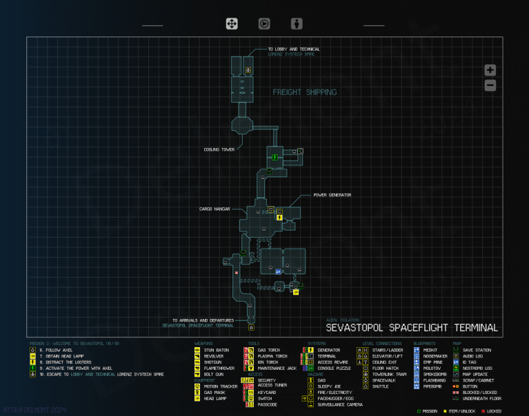 Alien: Isolation Campaign Maps – Survivor Incognito